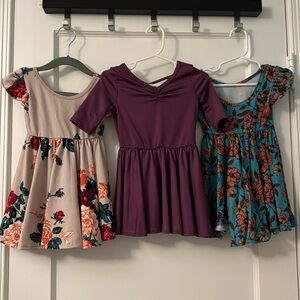 (3) Dot Dot Smile dress size 12/24M Bundle